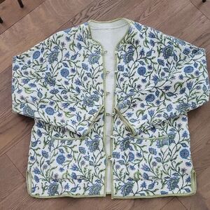 Floral Patterned Women's Teddy Jacket
